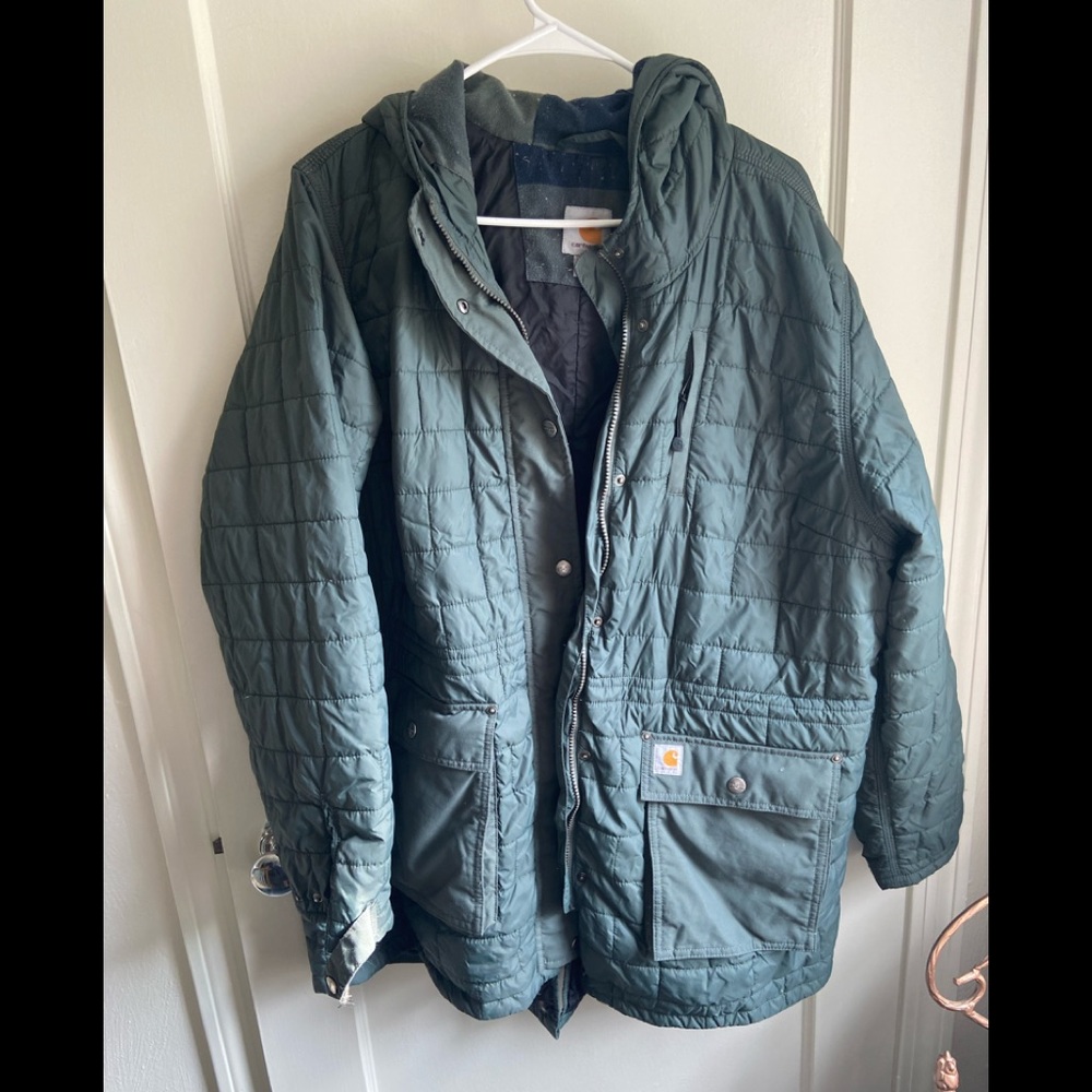 Carhartt xxl 20 olive green utility jacket